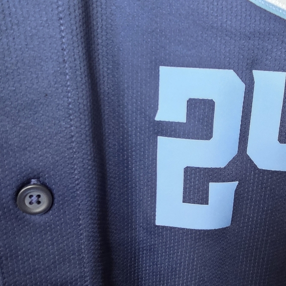 Nike Navy Wrigleyville Baseball Jersey with Light Blue Accents - Picture 14 of 14